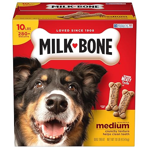 Milk-Bone Original Biscuits, Medium Dog Treats, 10 Pound Box - Medium - 10 Pound (Pack of 1)