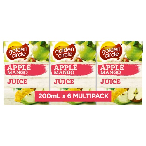 Golden Circle® Apple Mango Juice No Added Sugar 6x200mL