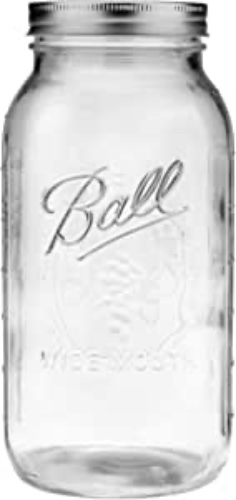 1 Ball 64oz Wide Mouth Half Gallon Mason Jar