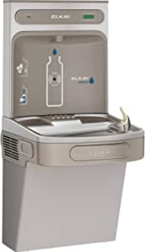 Elkay LZS8WSLK EZH2O Bottle Filling Station with Single ADA Cooler, Filtered, 8 GPH, Light Gray, Commercial