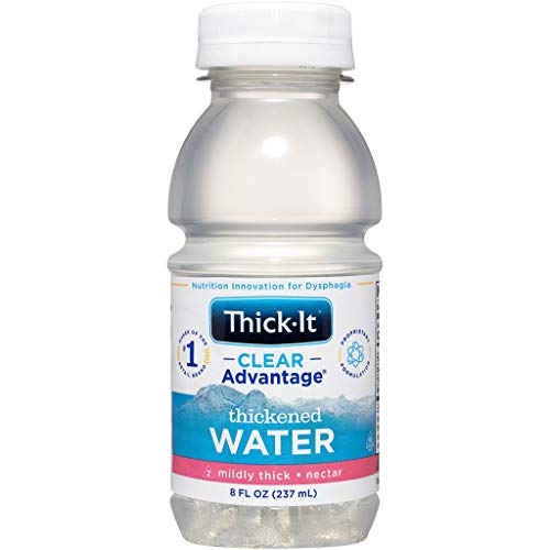 Thick-It Clear Advantage Thickened Water - Mildly Thick/Nectar, 8 oz Bottle (Pack of 1) - Mildly Thick - Water - 8 Fl Oz (Pack of 1)