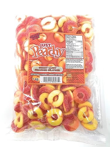 Gummy Zone Just Peachy Gummy Candy - 1 KG Bag