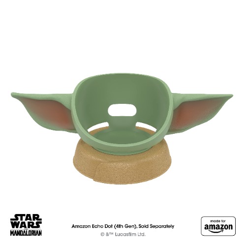 Made for Amazon, featuring The Mandalorian Baby Grogu ™-inspired Stand for Amazon Echo Dot (4th Gen)