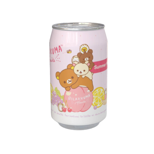 Rilakkuma Summer Fruits Flavour Soda Can 330ml - Case of 12