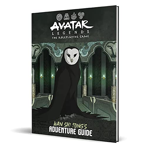 Wan Shi Tong's Adventure Guide - Avatar Legends: The Roleplaying Game expansion, hardcover tabletop RPG rulebook, full-color, Avatar Legends iconic and original art, silk bookmarks - Adventure Guide