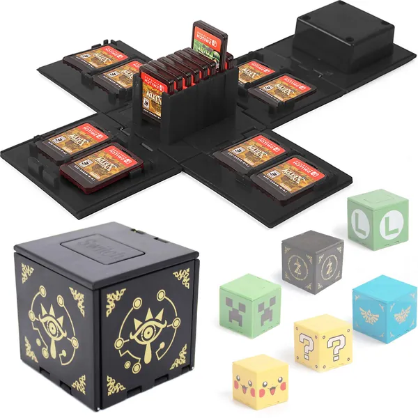 Games Storage Case for Nintendo Switch - Switch Game Card Holder Game Storage Cube Game Card Organizer for Nintendo Switch with 16 Game Card Slots - The Eye of The Sanstorm