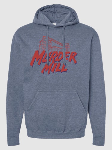 Murder Mill Fleece Hooded Sweatshirt - Heather Denim | 2XL