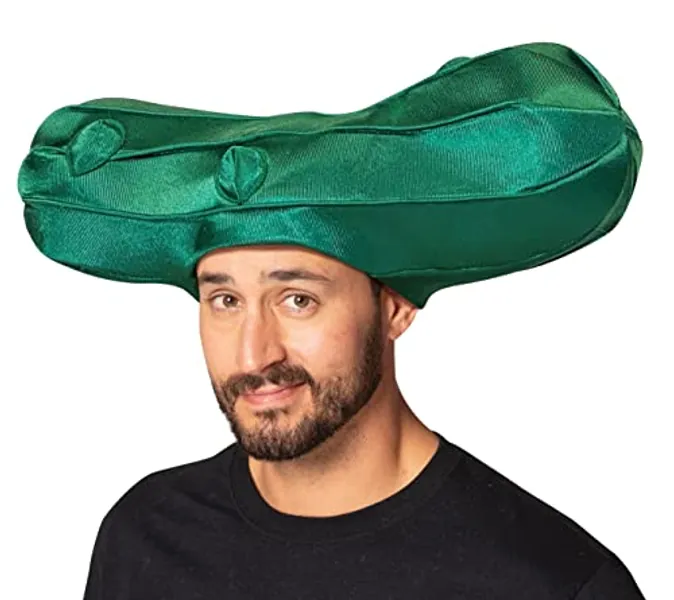 Rasta Imposta Pickle Hat Costume Accessory Dill Cucumber Gherkin Accessories Hats Headwear Costumes, Adult One Size