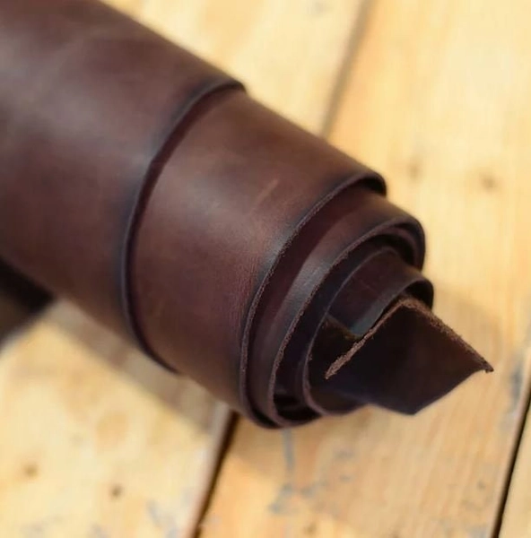 Real Side Leather | Yuba- Color: Redwood | Leather for Crafts and Small Leather Goods | 20-21.9sqft Avg. | Sourced from the USA