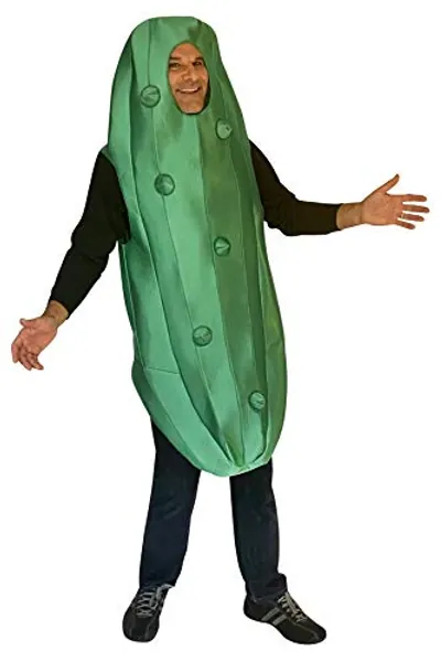 Rasta Imposta Ultimate Green Pickle Dill Condiment Party Halloween Costume, Men's Adult One Size