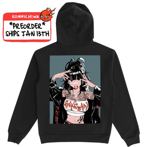 Sukeban Hoodie | Black | Medium