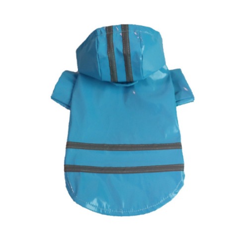 Reflective Waterproof Pet Dog Raincoat - M / Blue