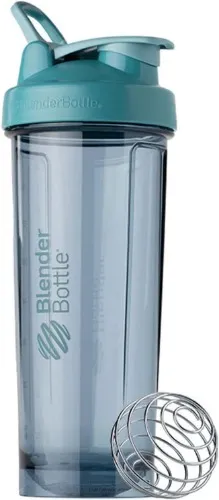 BlenderBottle Shaker Bottle Pro Series Perfect for Protein Shakes and Pre Workout, 32-Ounce, Cerulean Blue - Cerulean Blue - 32-Ounce - Shaker Bottle