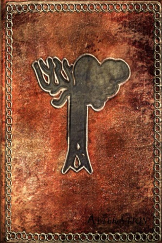 Alteration Spell Tome NOTEBOOK inspired from skyrim: skill Journal notebook creamed paper , the elder scrolls themed 120 lined interior