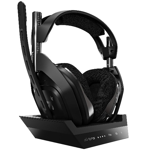 ASTRO Gaming A50 Wireless Headset + Base Station Gen 4 - Compatible with Platstation 4, Playstation 5, PC, Mac - Black/Silver