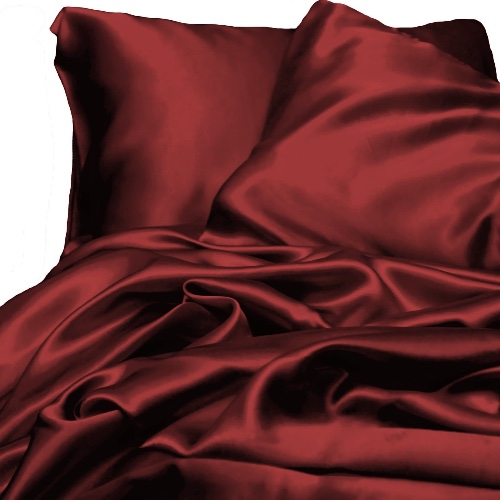Satin Sheet Set - Wine Red | Queen