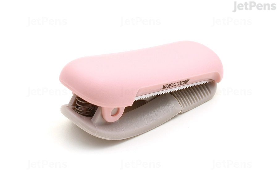 Kokuyo Karu Cut Washi Tape Cutter - Clip - 20-25 mm - Light Pink