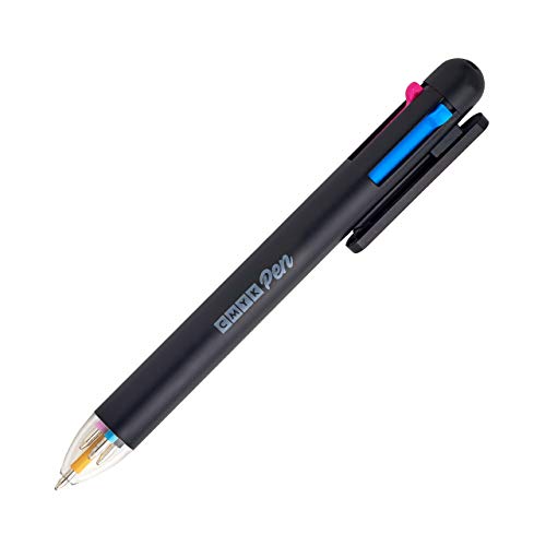 Suck UK CMYK Ballpoint Pen - with Four Retractable Coloured Inks (Cyan, Magenta, Yellow and Black)