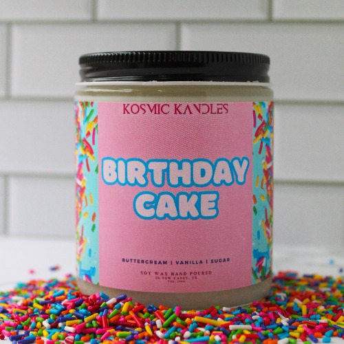 Birthday Cake - 8oz Glass