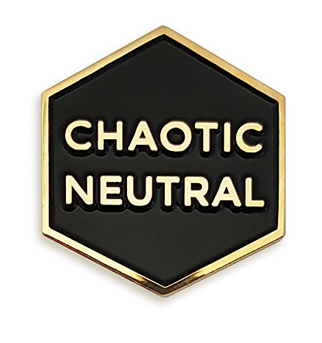 Chaotic Neutral Enamel Lapel Pin 