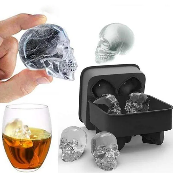 Awesome 3D Skull Ice Mold by BuzzPresents