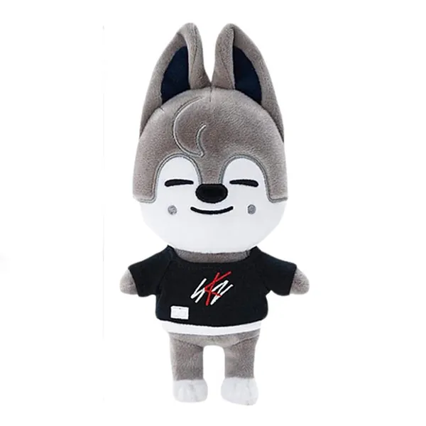 Cute Anime Plush, 9.8in Plush Toys, Creative Soft Stuffed Cartoon Plush Toy Gift Toys for Kids Fans (Wolf Chan) - Wolf Chan