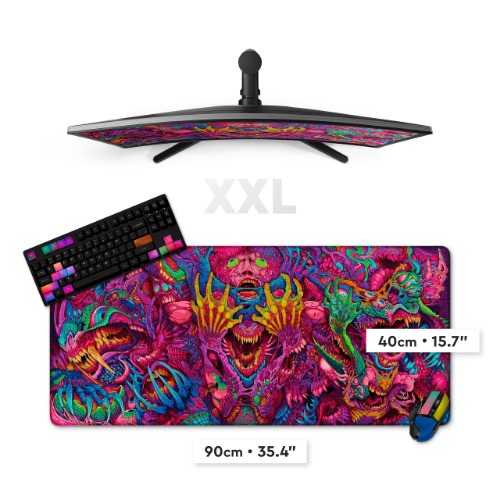 XXL Custom Gaming Mouse Pad / Deskmat (35.4″x15.7″) | 3mm