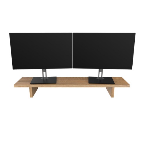 Desky Monitor Stand | White Oak Hardwood