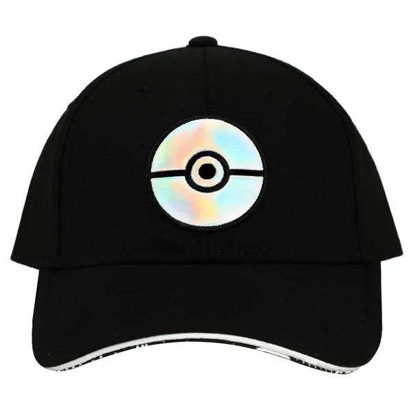 Pokémon Holographic PU Pokeball Black Elite Flex Hat