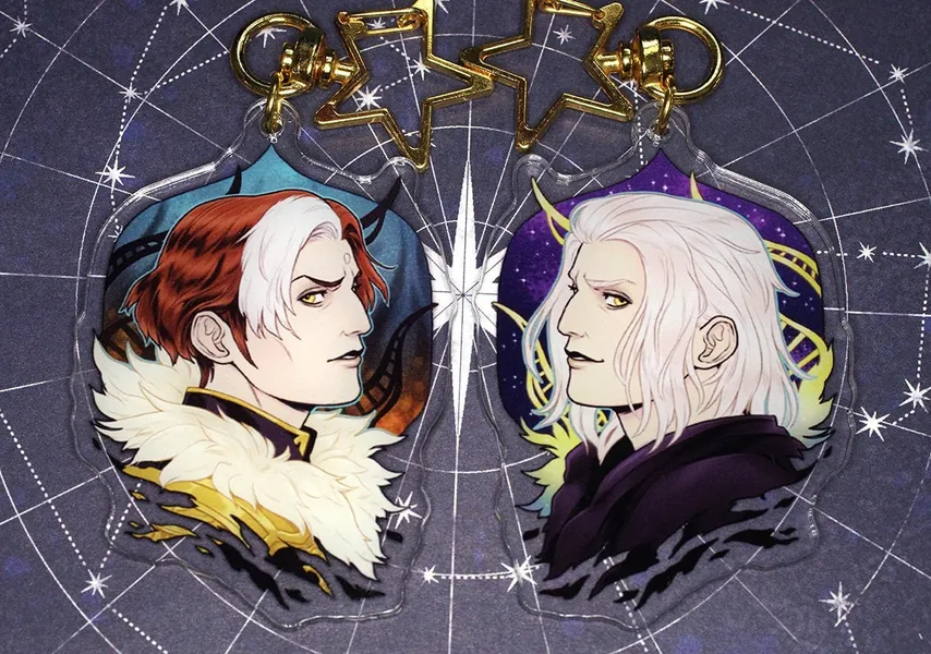 Final Fantasy XIV Emet-Selch / Hades Charm Keychain