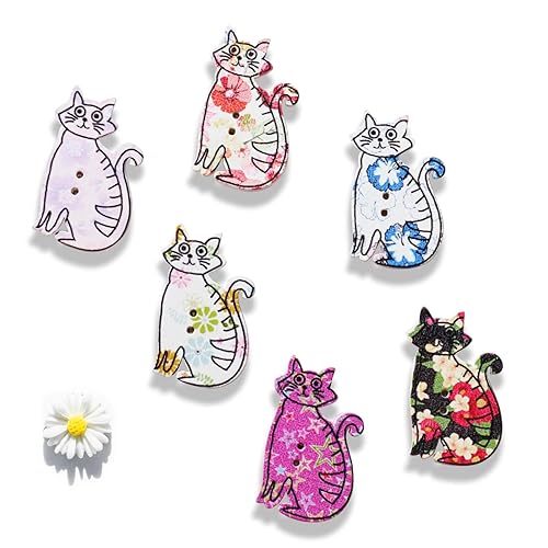 6pcs Needle Minder for Cross Stitch,Sewing Magnetic Needle Keeper,Cute Cat Cartoon Minders,Needle Holder for Embroidery,Needlework Storage Accessory, Gift for Cross Stitch Lover（48-Needle）