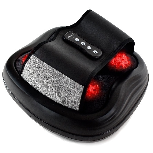 Zyllion Shiatsu Foot Massager with Heat, 2 Speeds and 3 Intensity Modes (ZMA-31)