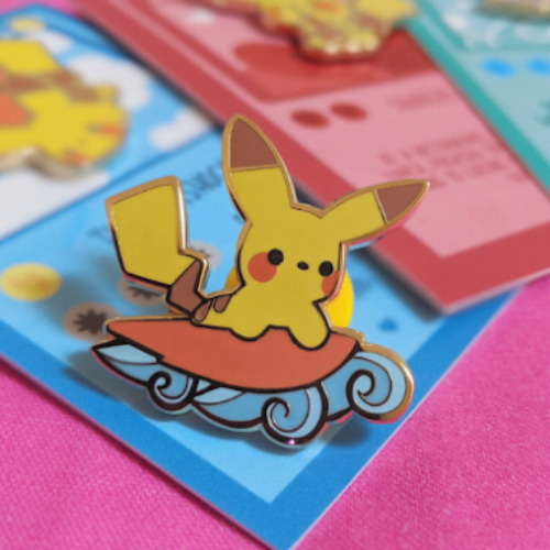 'Surfing Pikachu' Pokemon Enamel Pin