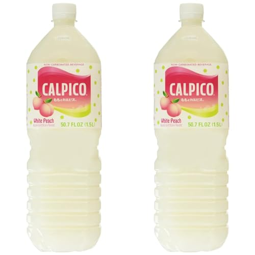 Calpico Soft Drink White Peach, 50.7 fz (Pack of 2) - Pack of 2