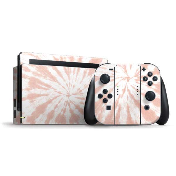 Pink Tie Dye Nintendo Skins - Nintendo Switch Bundle