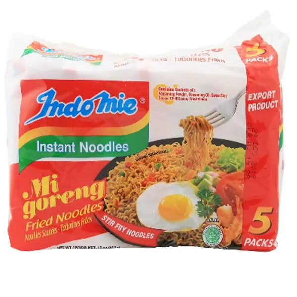 Indomie Mi Goreng Instant Stir Fry Noodles, Halal Certified, Original Flavor (Pack of 30)