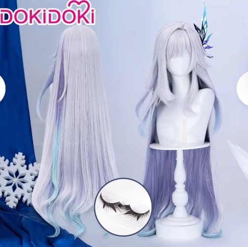 DokiDoki Game Genshin Impact Cosplay Skirk Wig Long Straight | Wig Only-PRESALE