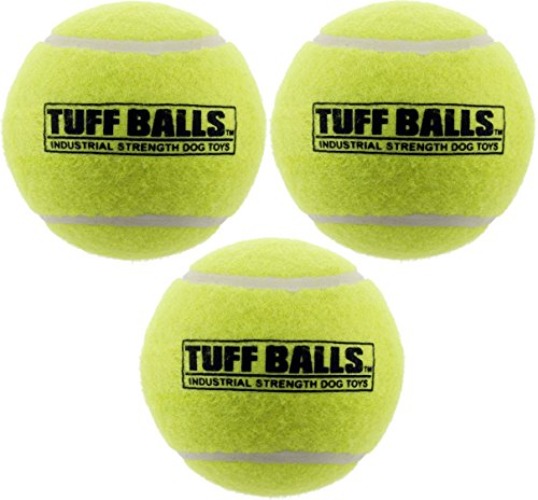PetSport USA 4" Giant Tuff Balls for Large Dogs [Pet Safe Non-Toxic Industrial Strength Tennis Balls for Exercise, Play Time & Dog Training](3 Pack) - 4" Giant Tuff Ball - 3 Pack