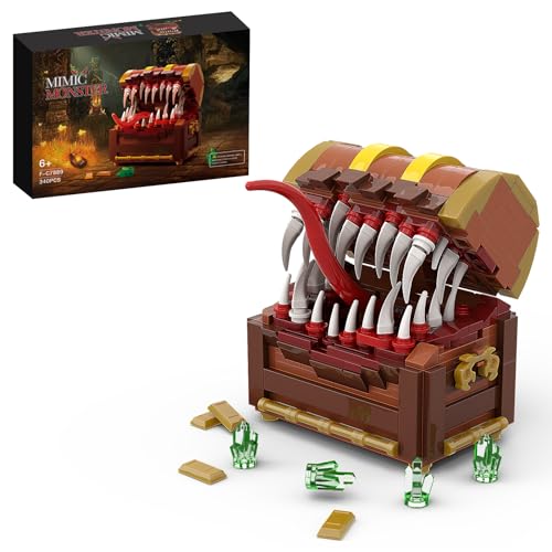 NUTAIN Games Series Mimic Treasure Chest Building Blocks Set for Adult Kids Toys(330PCS)