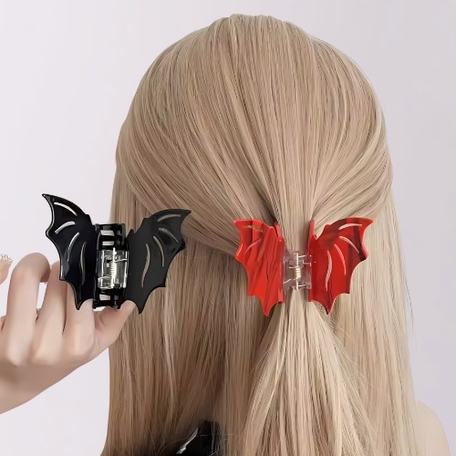 Nocturnal Bat Hair Pin - Red