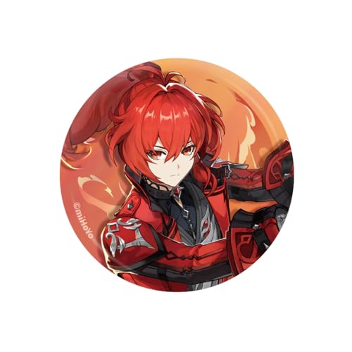 GENSHIN IMPACT Teyvat Style Series Badge - Red Dead of Night · Diluc - Badge - Diluc