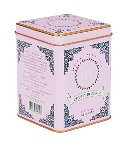 Cherry Blossom Tea, 20 Sachets in Tin by Harney & Sons