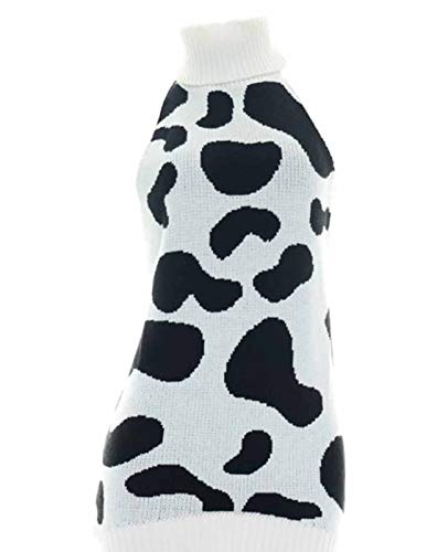 Olens Japan Style Turtleneck Sleeveless Open Back Sweater Anime Cosplay Sweater - Milk