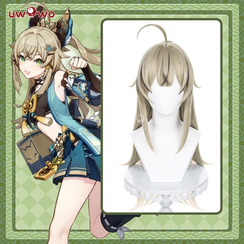 【Pre-sale】Uwowo Genshin Impact Wig Kirara Cosplay Wig Light Brown Long Hair
