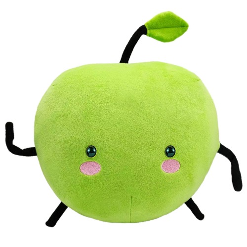BIOTUZ 11.8" Stardew Valley Plush Toy Apple Junimo Plush Green Super Soft Plush Pillow Plants Stuffed Animal Green Soft Plush Pillow - 