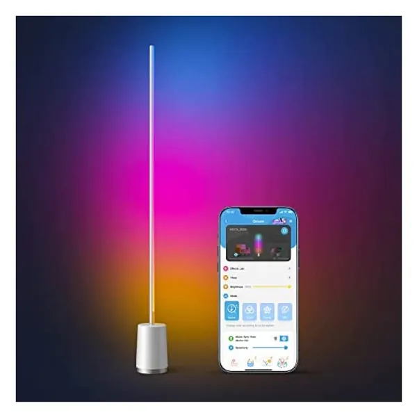 
                            Govee Lyra Floor Lamp, RGBIC Color Changing Modern Corner Lamp with WiFi App Control, 64+ Scene Mode, Creative DIY Mode, Music Sync, Led Floor Lamp for Bedroom Living Room Gaming Room
                        
