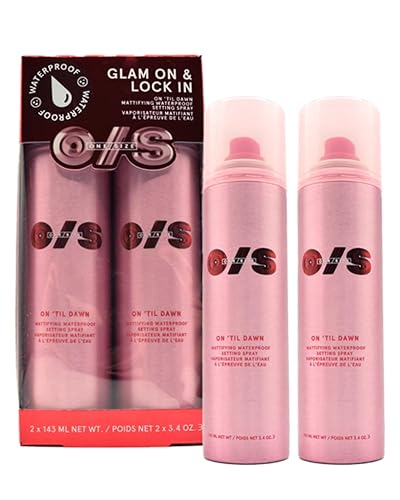 One Size On 'Til Dawn Setting Spray Duo Mattifying Waterproof Setting Spray Duo Holiday Gift Set, Clear
