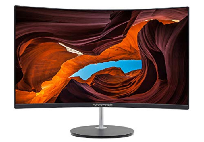 Sceptre Curved 27" FHD 1080p 75Hz LED Monitor HDMI VGA Build-In Speakers, EDGE-LESS Metal Black 2019 (C275W-1920RN) - Curved 27" 75Hz - Monitor