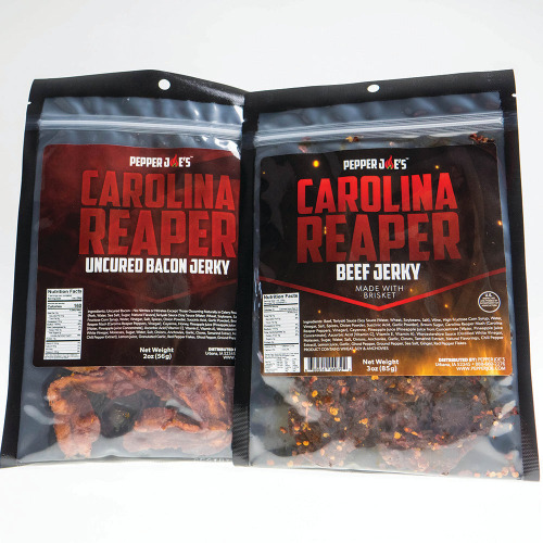 Carolina Reaper Beef and Bacon Jerky Bundle