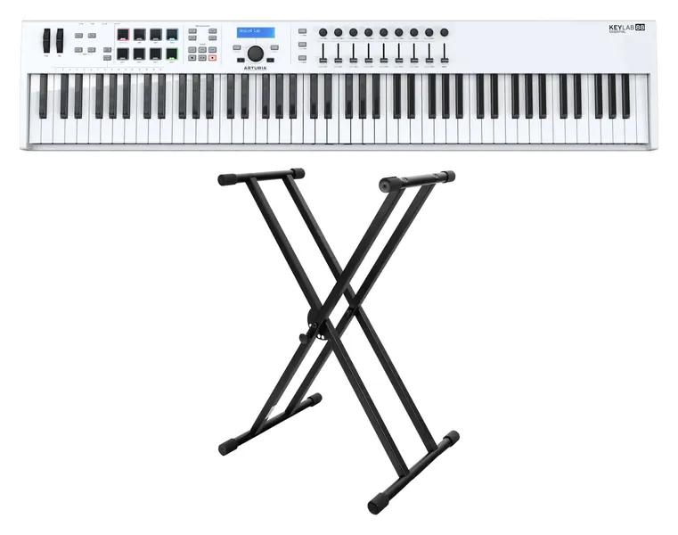 Arturia KeyLab Essential 88 MIDI-keyboard set incl. X-keyboardstandaard